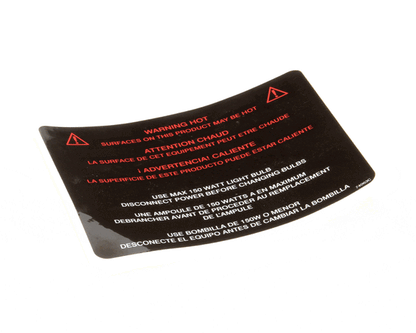 Henny Penny 74063 Label-Hot Surf/150W Bulb Scr (HEN74063)