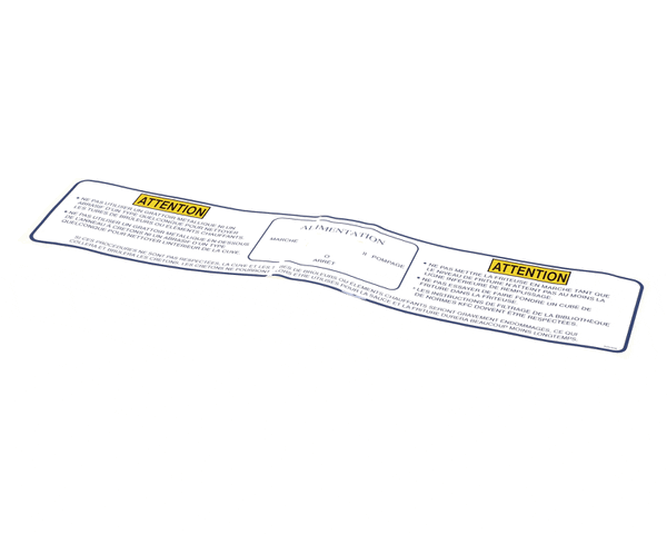 Henny Penny 88540 Label-Pwr/Pmp/Mlt, Kfc, Fre (HEN88540)
