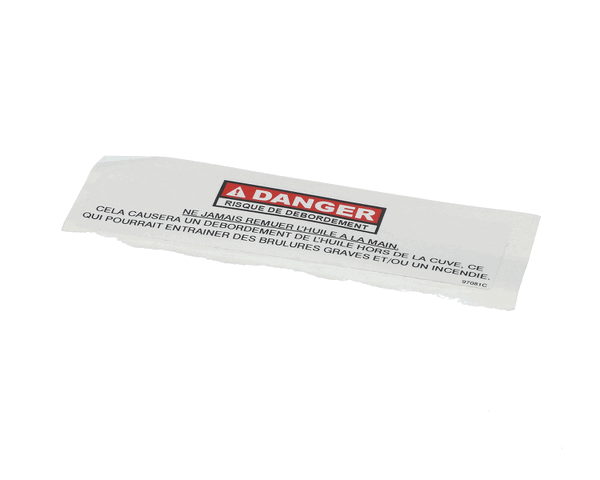 Henny Penny 97081 Label-Danger Stiring,Fre (HEN97081)