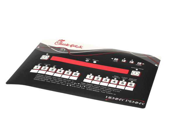 Henny Penny 97552 Control Panel Decal (HEN97552)
