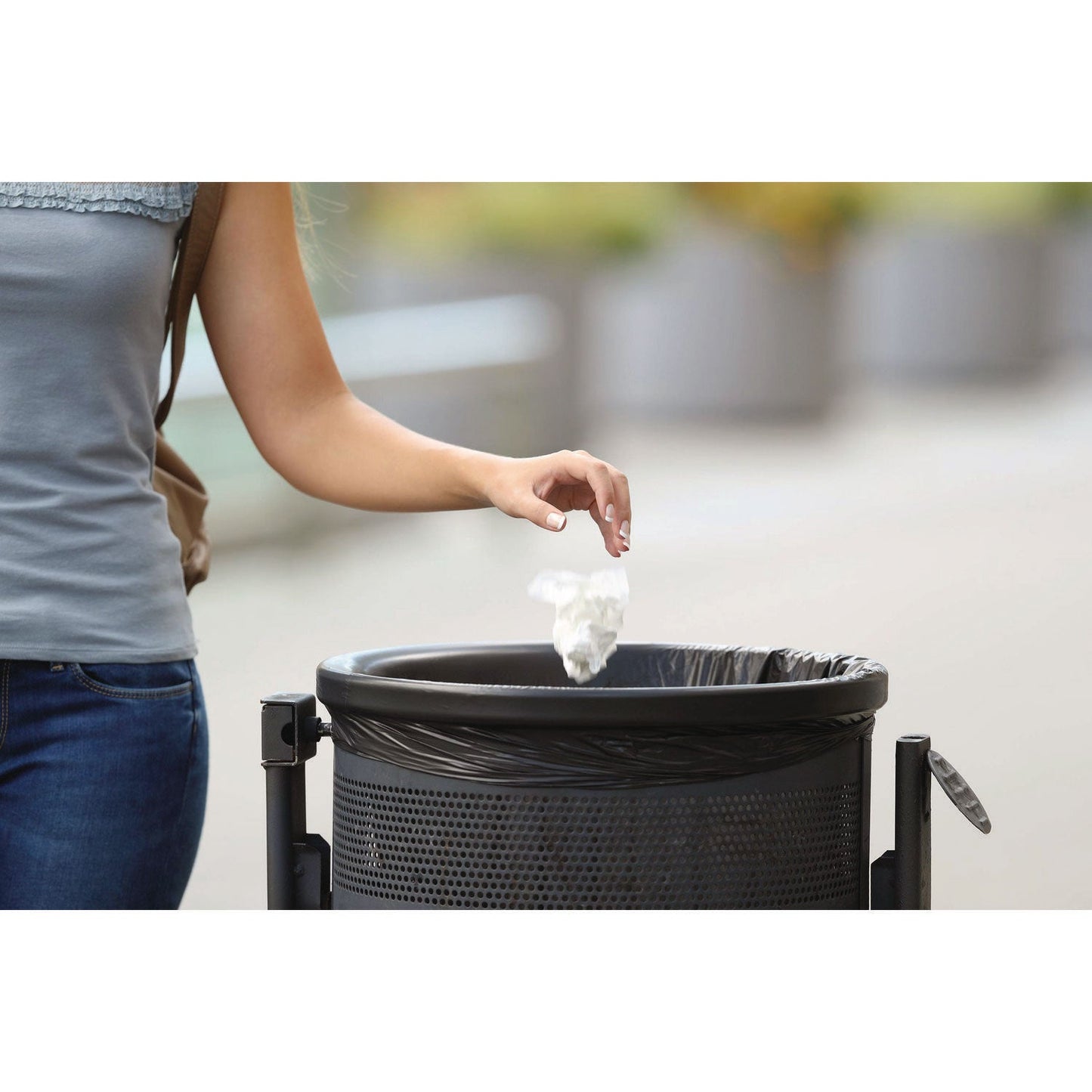 Heritage Bag Linear Low-Density Can Liners, 30 gal, 0.9 mil, 26" x 42", Black, 200/Carton (HERD5242TK)