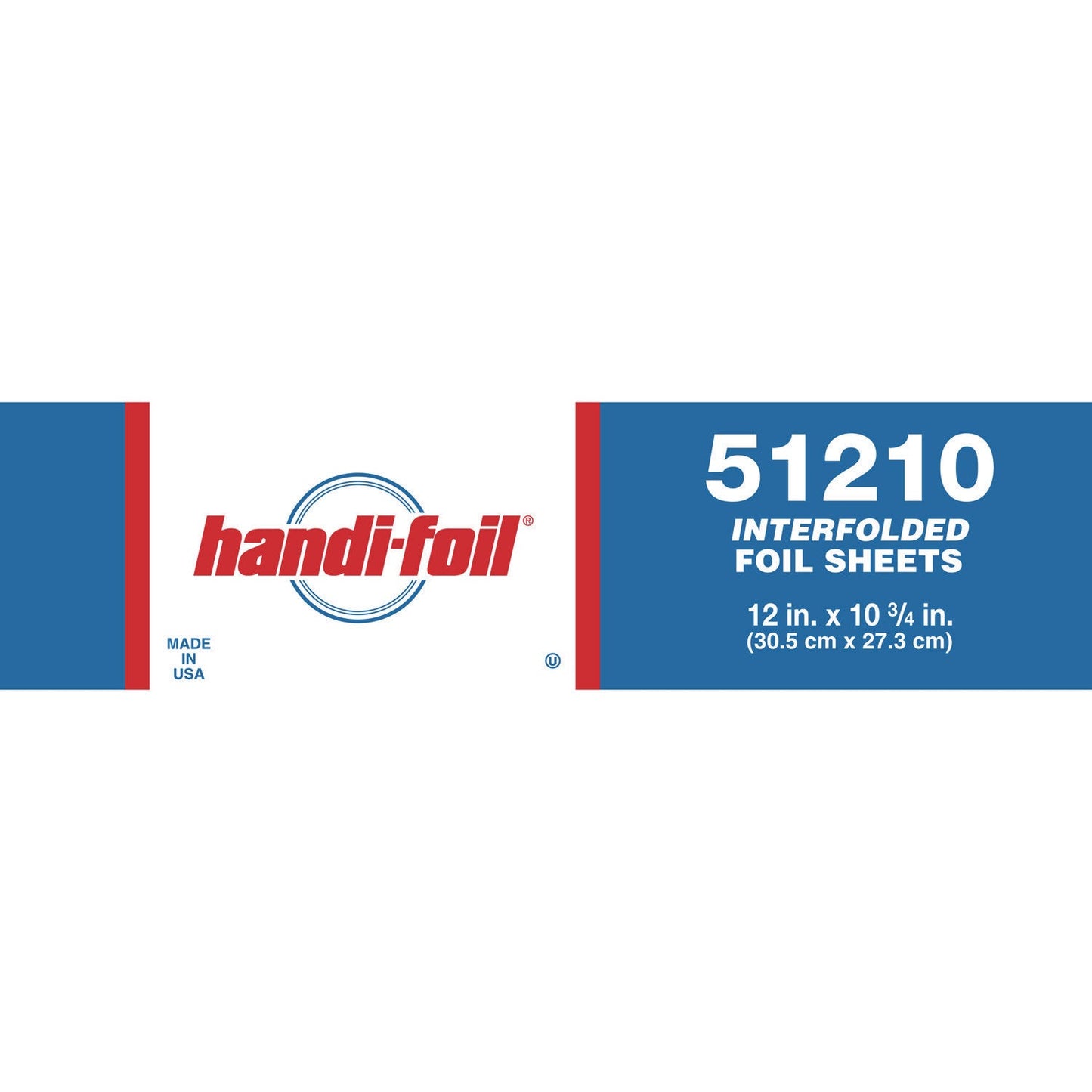 Handi-Foil Interfold Sheets, 10.75 x 12, 3,000 Sheets/Carton (HFA51210)
