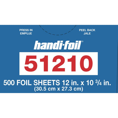 Handi-Foil Interfold Sheets, 10.75 x 12, 3,000 Sheets/Carton (HFA51210)