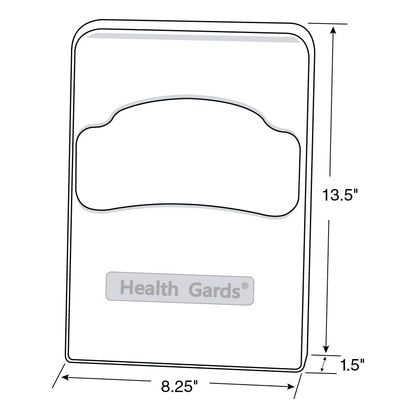 Hospeco® Health Gards® Quarter Fold Toilet Seat Cover Dispenser, White (HOSHG-2)