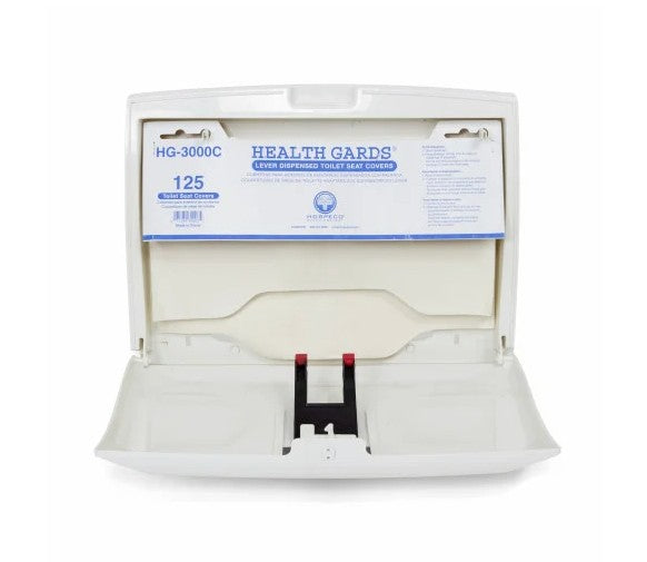 Hospeco® Health Gards® Lever Action Toilet Seat Cover Dispenser, White (HOSHG-3L)
