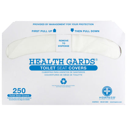 Hospeco® Health Gards® Half Fold Toilet Seat Covers, 250/Pack, 20 Packs/Case (HOSHG-5000)
