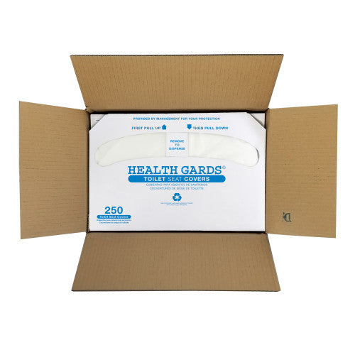 Hospeco® Health Gards® Half Fold Toilet Seat Covers, 250/Pack, 20 Packs/Case (HOSHG-5000)