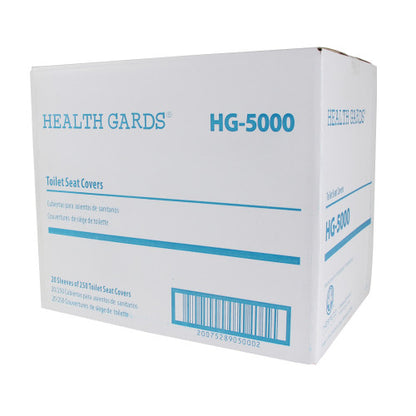 Hospeco® Health Gards® Half Fold Toilet Seat Covers, 250/Pack, 20 Packs/Case (HOSHG-5000)