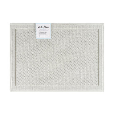 Arkwright Home® Host & Home Cotton Bath Mat 17x24 Light Gray, 4/Case (HH-BM-1724-GY)
