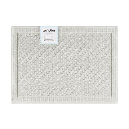 Arkwright Home® Host & Home Cotton Bath Mat 17x24 Light Gray, 4/Case (HH-BM-1724-GY)