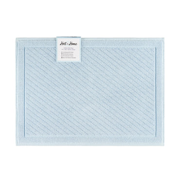 Arkwright Home® Host & Home Cotton Bath Mat 17x24 Light Blue, 4/Case (HH-BM-1724-LB)