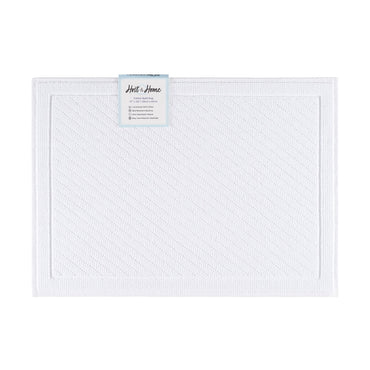 Arkwright Home® Host & Home Cotton Bath Mat 17x24 White, 4/Case (HH-BM-1724-WH)
