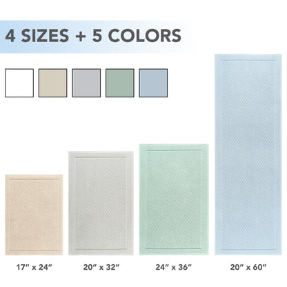 Arkwright Home® Host & Home Cotton Bath Mat 24x36 White, 4/Case (HH-BM-2436-WH)