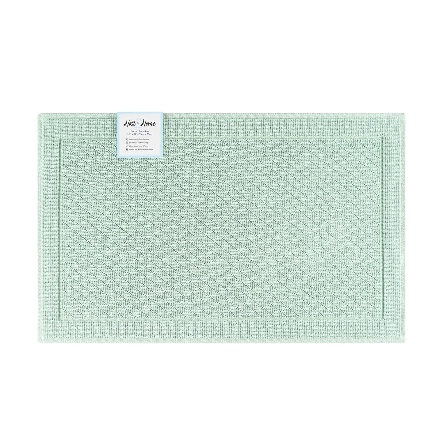 Arkwright Home® Host & Home Cotton Bath Mat 20x32 Silt Green, 4/Case (HH-BM-2032-GR)