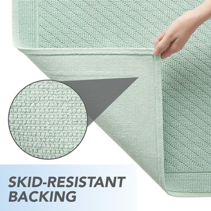 Arkwright Home® Host & Home Cotton Bath Mat 20x60 Silt Green, 4/Case (HH-BM-2060-GR)