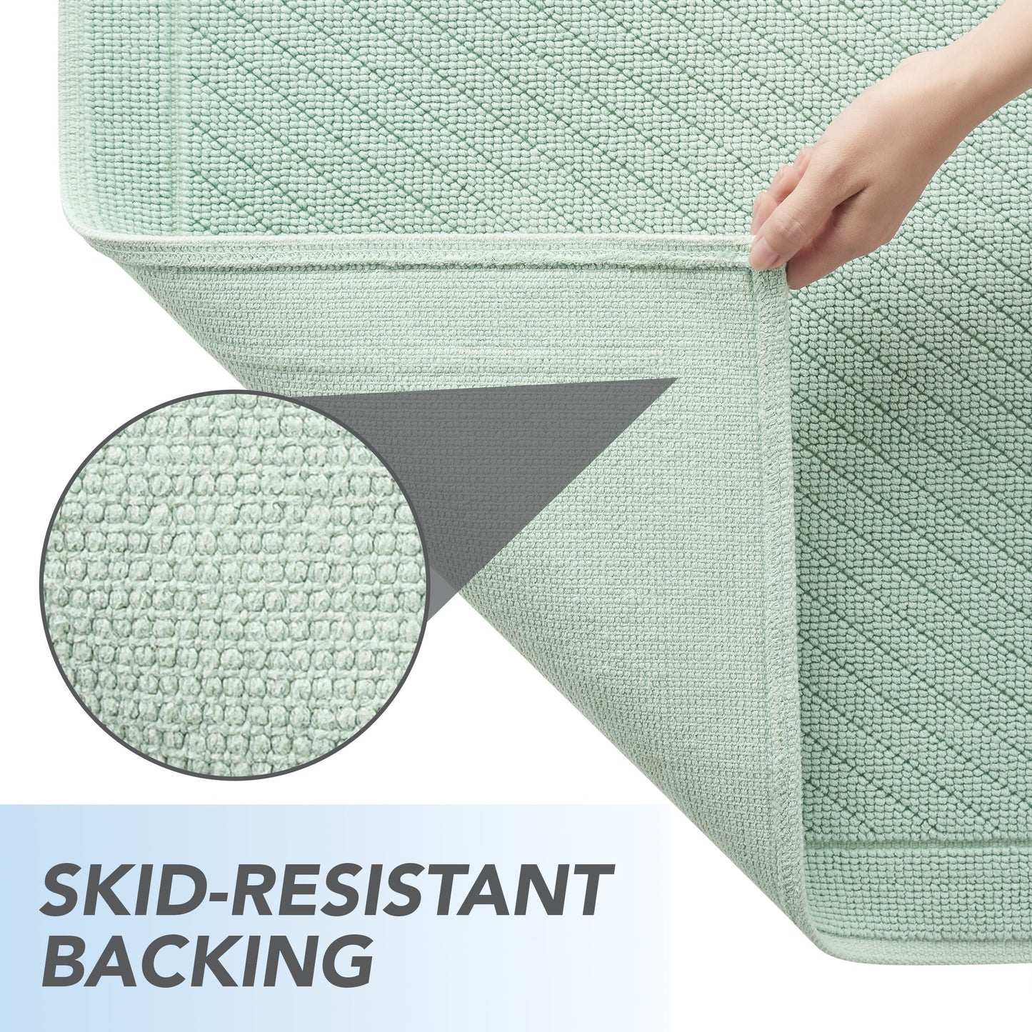 Arkwright Home® Host & Home Cotton 2pc Bath Mat Set 17x24/20x32, Silt Green, 4/Case Sets (HH-BM-2PK-GR)
