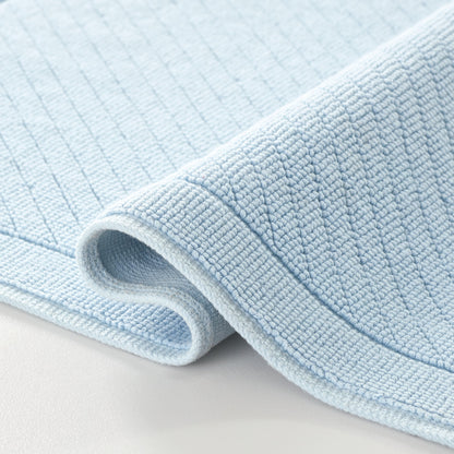 Arkwright Home® Host & Home Cotton Bath Mat 17x24 Light Blue, 4/Case (HH-BM-1724-LB)