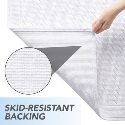 Arkwright Home® Host & Home Cotton Bath Mat 20x60 White, 4/Case (HH-BM-2060-WH)