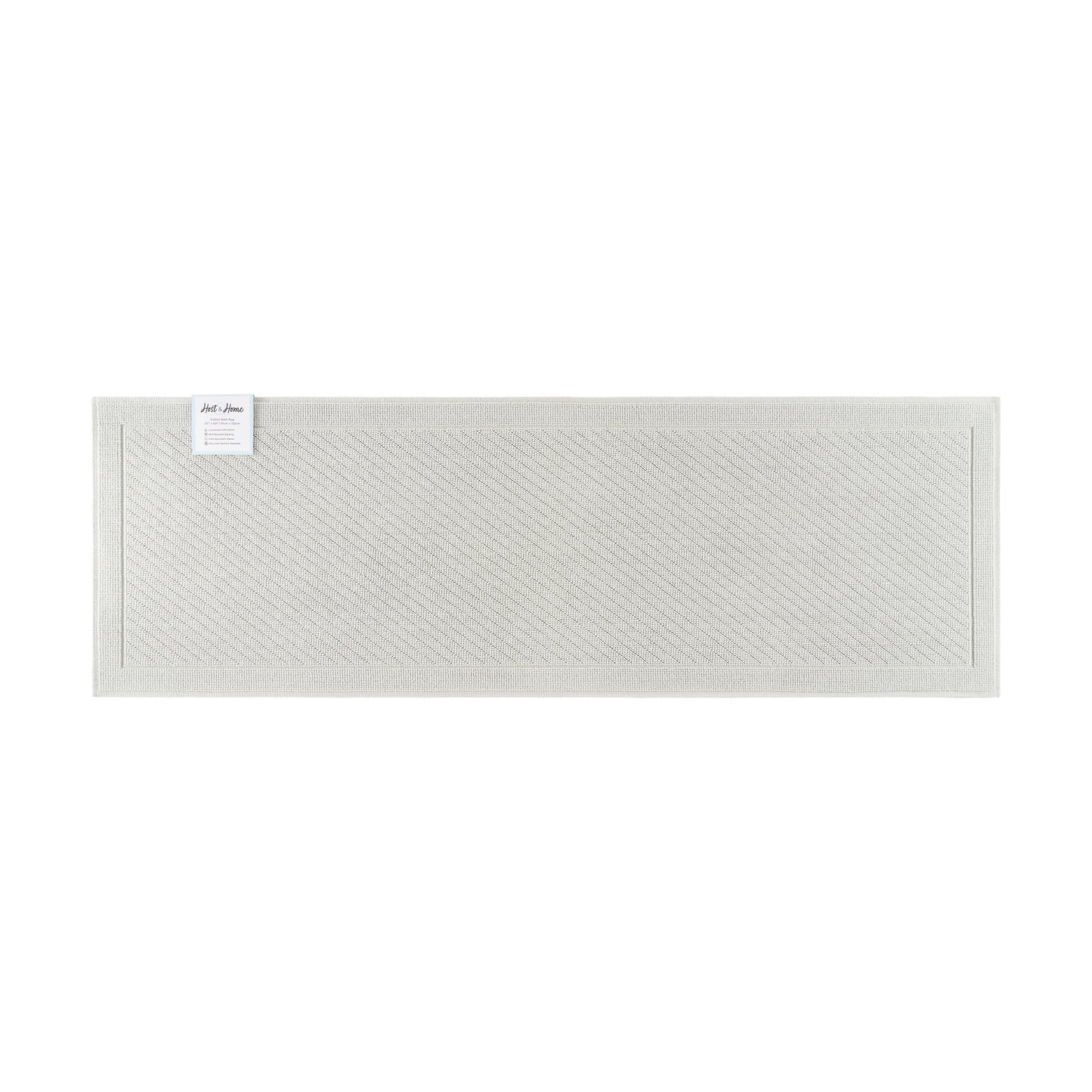 Arkwright Home® Host & Home Cotton Bath Mat 20x60 Light Blue, 4/Case (HH-BM-2060-GY)