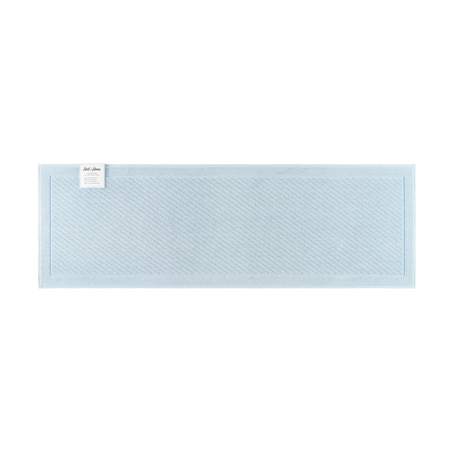 Arkwright Home® Host & Home Cotton Bath Mat 20x60 Light Blue, 4/Case (HH-BM-2060-LB)