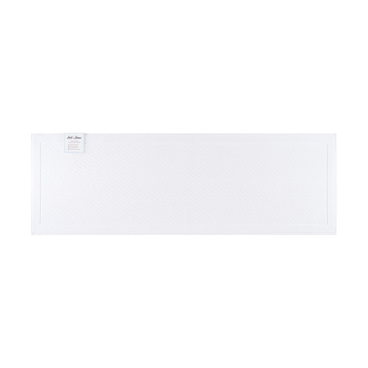 Arkwright Home® Host & Home Cotton Bath Mat 20x60 White, 4/Case (HH-BM-2060-WH)
