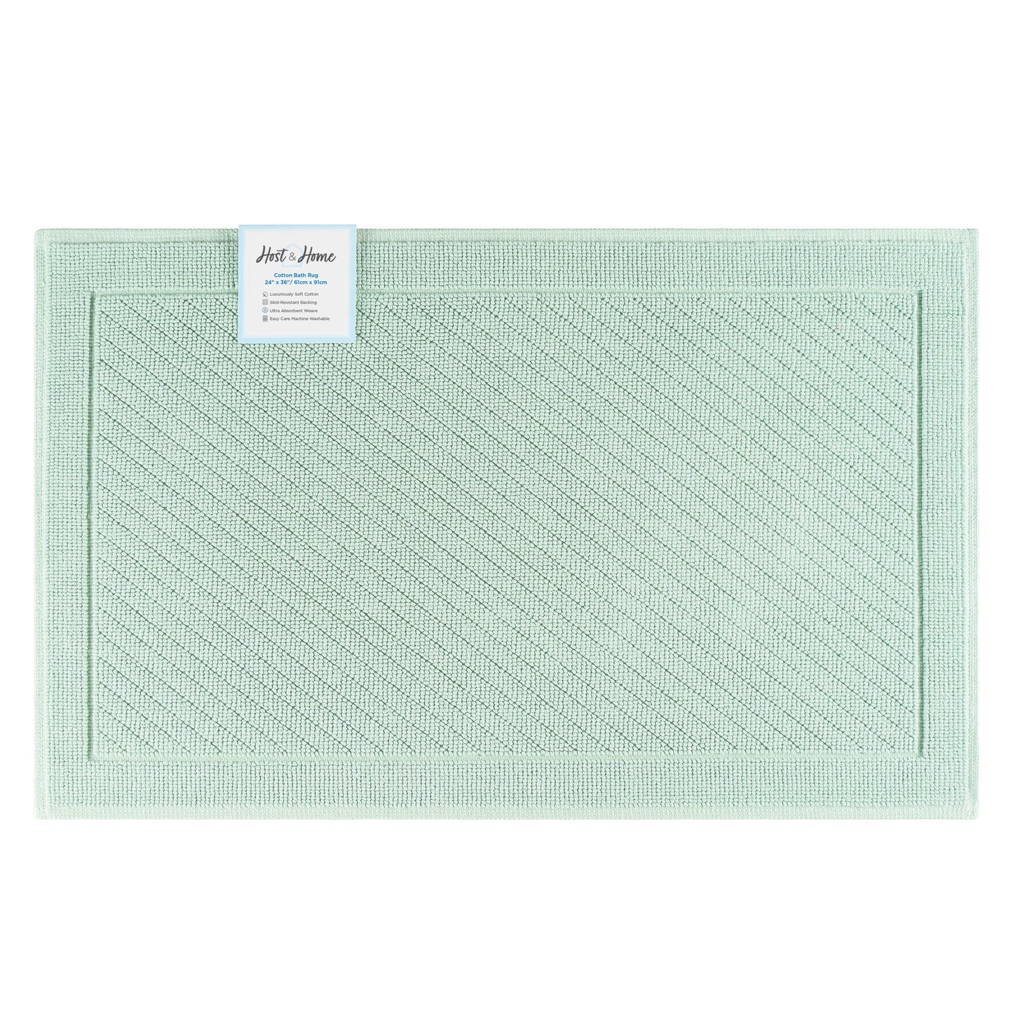 Arkwright Home® Host & Home Cotton Bath Mat 24x36 Silt Green, 4/Case (HH-BM-2436-GR)