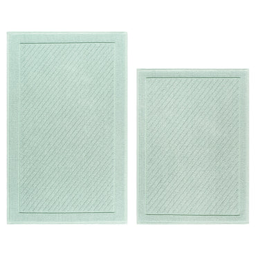 Arkwright Home® Host & Home Cotton 2pc Bath Mat Set 17x24/20x32, Silt Green, 4/Case Sets (HH-BM-2PK-GR)