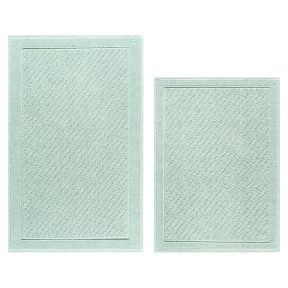 Arkwright Home® Host & Home Cotton 2pc Bath Mat Set 17x24/20x32, Silt Green, 4/Case Sets (HH-BM-2PK-GR)