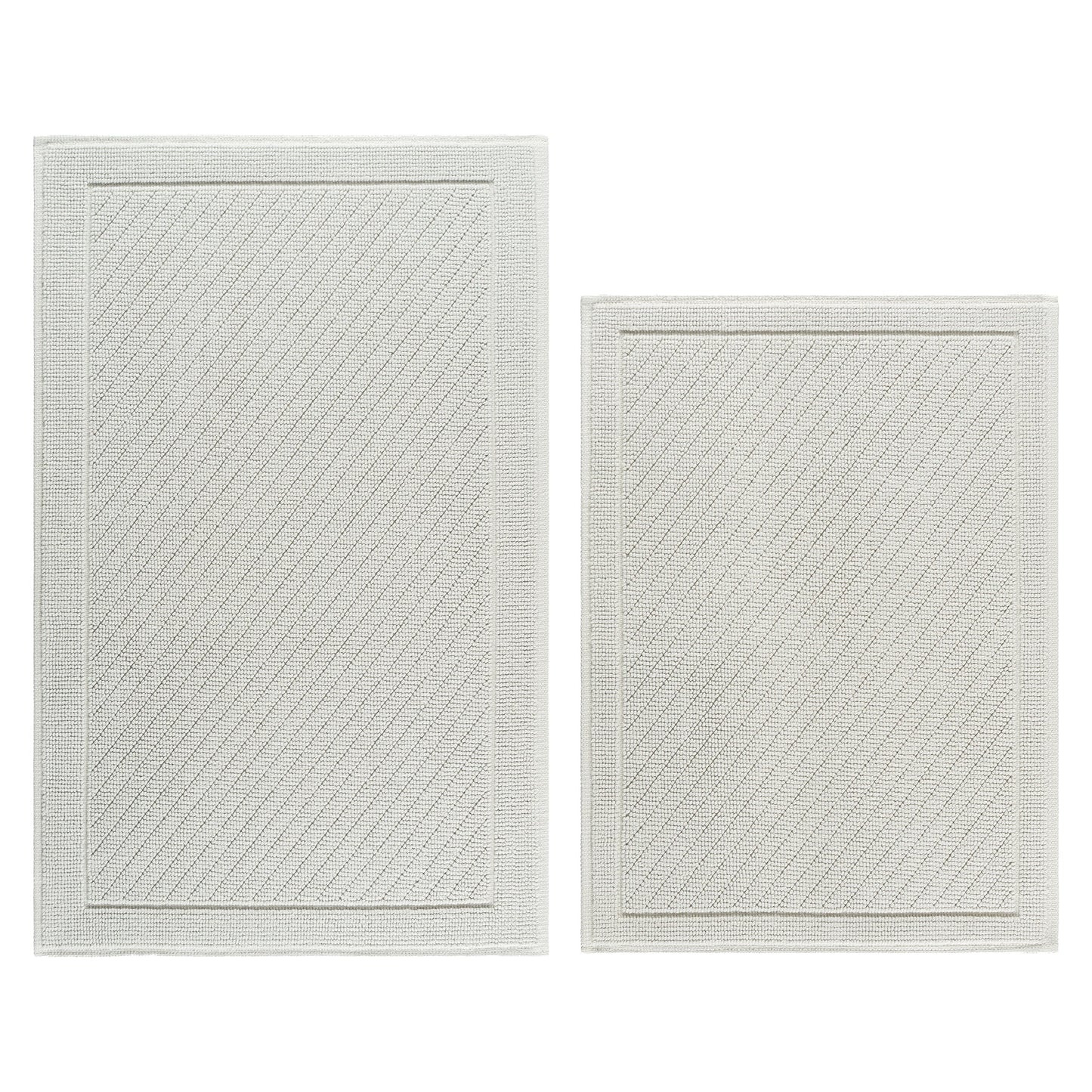 Arkwright Home® Host & Home Cotton 2pc Bath Mat Set 17x24/20x32, Light Gray, 4/Case Sets (HH-BM-2PK-GY)