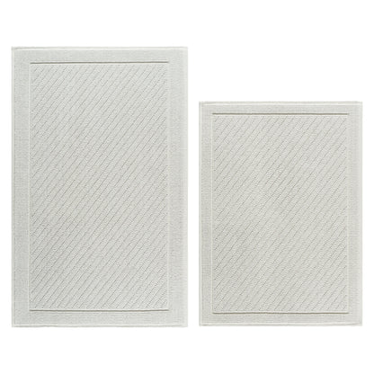 Arkwright Home® Host & Home Cotton 2pc Bath Mat Set 17x24/20x32, Light Gray, 4/Case Sets (HH-BM-2PK-GY)