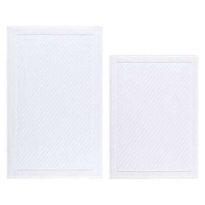 Arkwright Home® Host & Home Cotton 2pc Bath Mat Set 17x24/20x32, White, 4/Case Sets (HH-BM-2PK-WH)