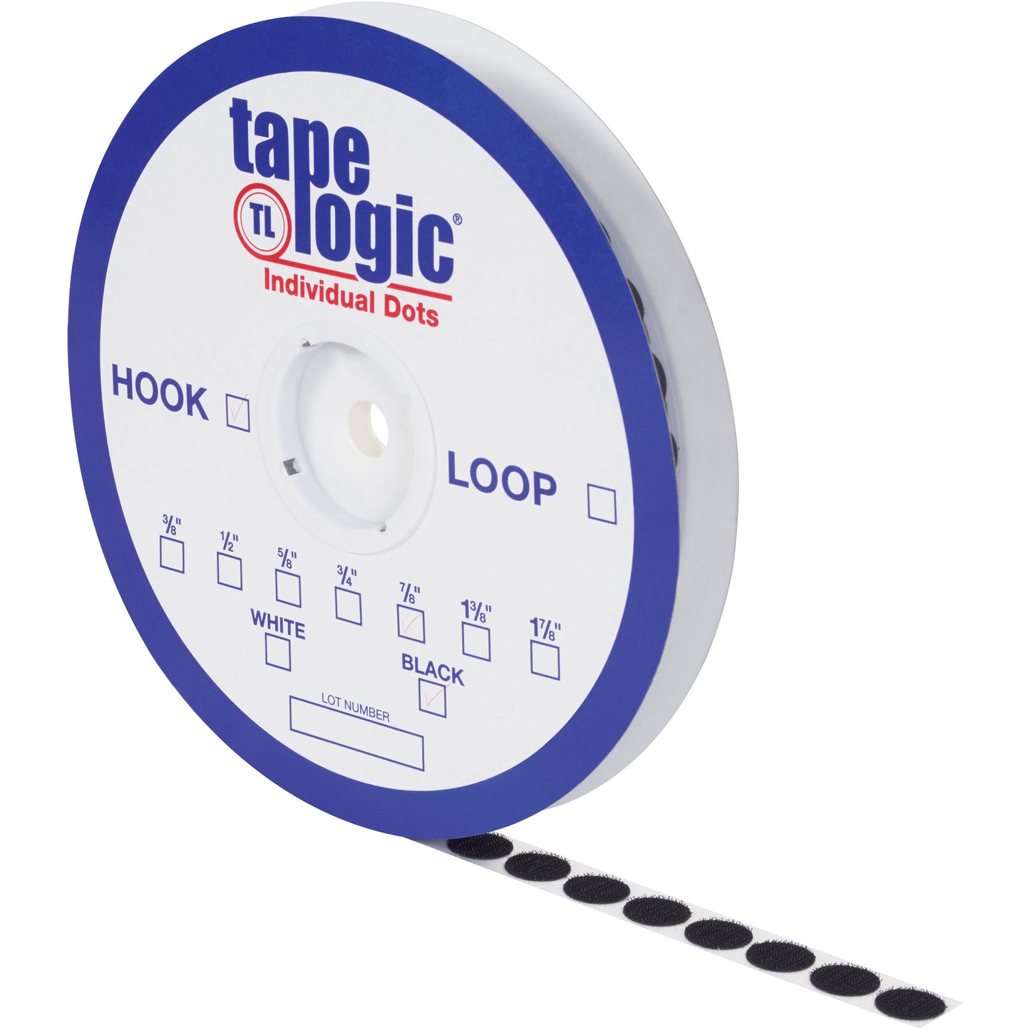 tape-logic-r-5-8-black-loop-tape-logic-r-individual-tape-dots-hlt149_1