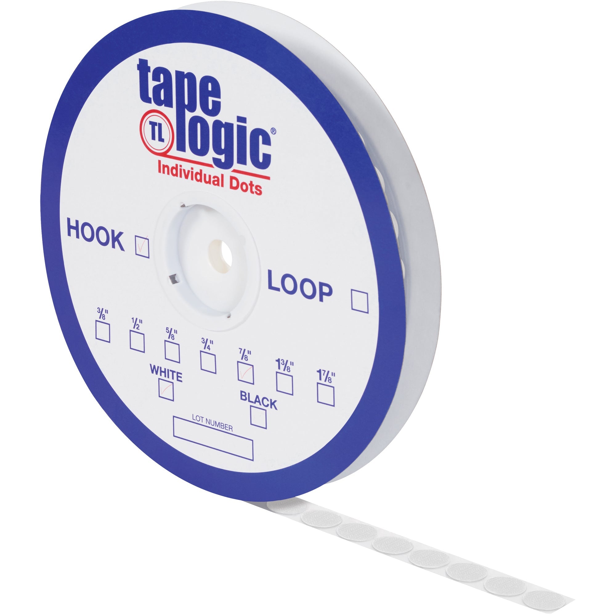 tape-logic-r-5-8-white-loop-tape-logic-r-individual-tape-dots-hlt151_1
