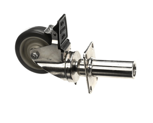 Hobart 00-477924 Caster, 4 inches, Swivel, with Brake, Stem replaces 00-477924 (HOB00-477924)