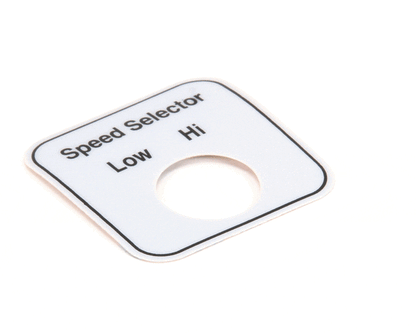 Hobart 00-478296 Label,Speed Select (Domestic) (HOB00-478296)
