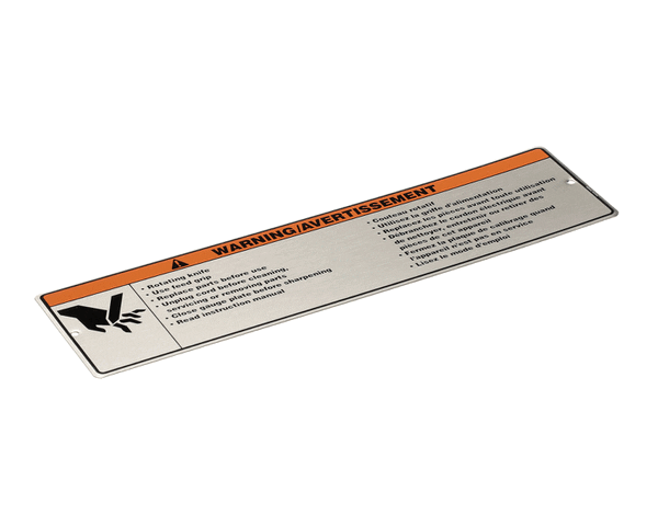 Hobart 00-916957-00017 Label, Warning (HOB00-916957-00017)
