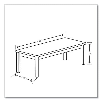 HON 80000 Series Laminate Occasional Coffee Table, Rectangular, 48w x 20d x 16h, Pinnacle (HON80191PINC)