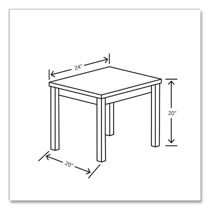 HON 80000 Laminate Occasional End Table, Rectangular, 24w x 20d x 20h, Pinnacle (HON80193PINC)