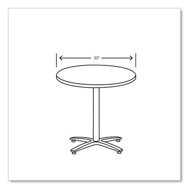 HON Between Round Table Top, 30" Diameter, Silver Mesh (HONBTRND30NB9L)