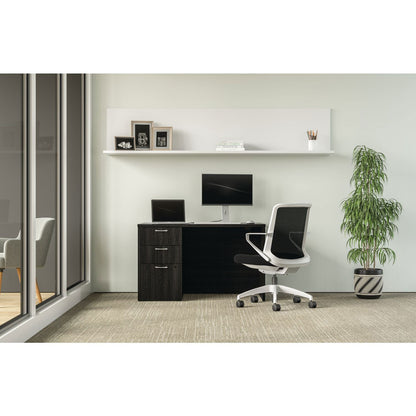 HON Mod Single Pedestal Desk Bundle, 48" x 30" x 29", Java Oak (HONDS4830BBFJA1)