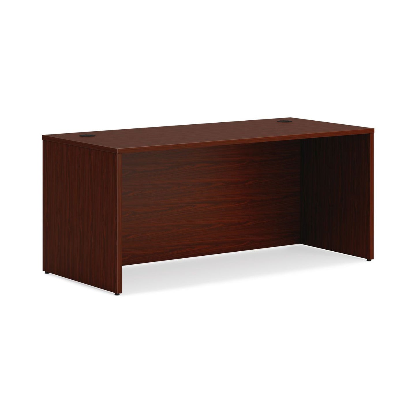 HON Mod Double Pedestal Desk Bundle, 66" x 30" x 29", Traditional Mahogany (HONLDS66PSTM1)