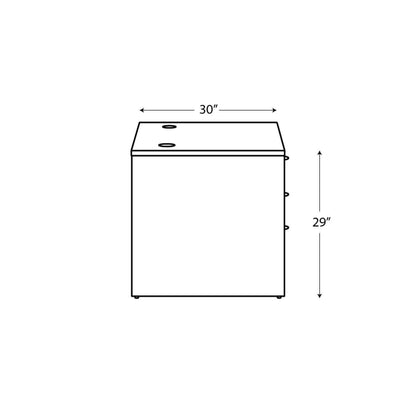 HON Mod Double Pedestal Desk Bundle, 66" x 30" x 29", Traditional Mahogany (HONLDS66PSTM1)