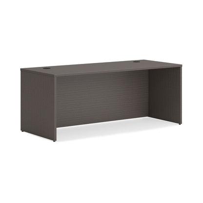 HON Mod Double Pedestal Desk Bundle, 72" x 30" x 29", Slate Teak (HONMOD007)