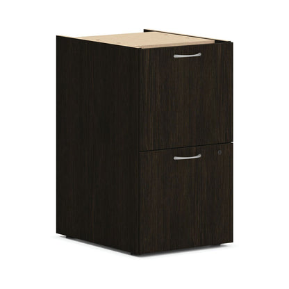 HON Mod Double Pedestal Desk Bundle, 72" x 30" x 29", Java Oak (HONMOD010)