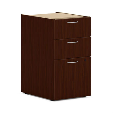 HON Mod Single Pedestal Desk Bundle, 60" x 30" x 29", Traditional Mahogany (HONMOD011)