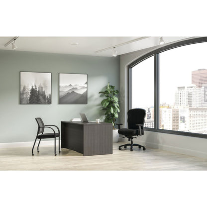 HON Mod Single Pedestal Desk Bundle, 60" x 30" x 29", Slate Teak (HONMOD012)