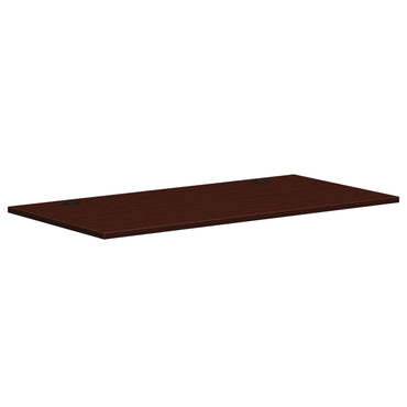 HON Mod Height Adjustable Desk Bundle, 60" x 30" x 27.5" to 47.75", Slate Teak/Silver (HONMOD051)