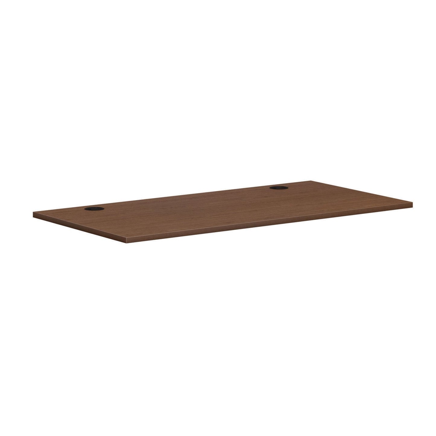 HON Mod Height Adjustable Desk Bundle, 60" x 30" x 27.5" to 47.75", Sepia Walnut/Silver (HONMOD053)