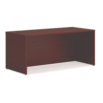HON Mod L-Station Double Pedestal Desk Bundle, 66" x 72" x 29", Traditional Mahogany (HONMOD073)