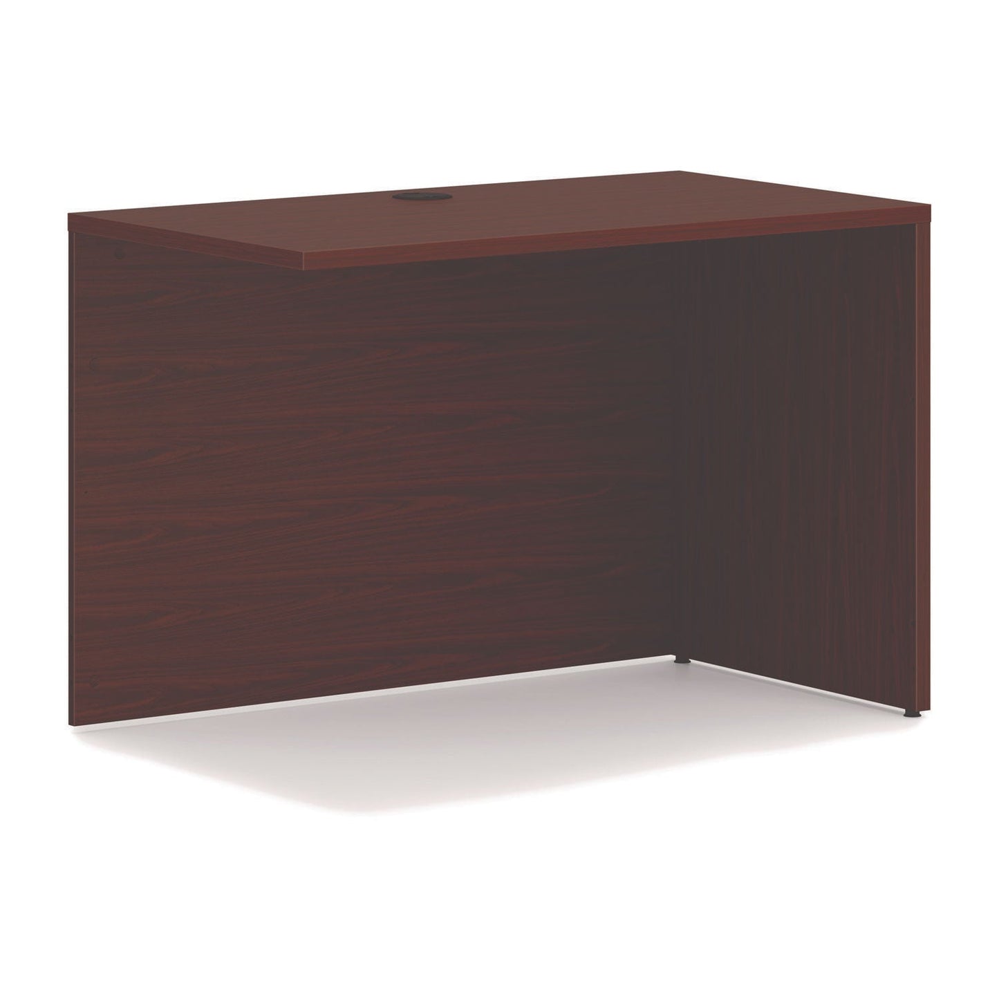 HON Mod L-Station Double Pedestal Desk Bundle, 66" x 72" x 29", Traditional Mahogany (HONMOD073)
